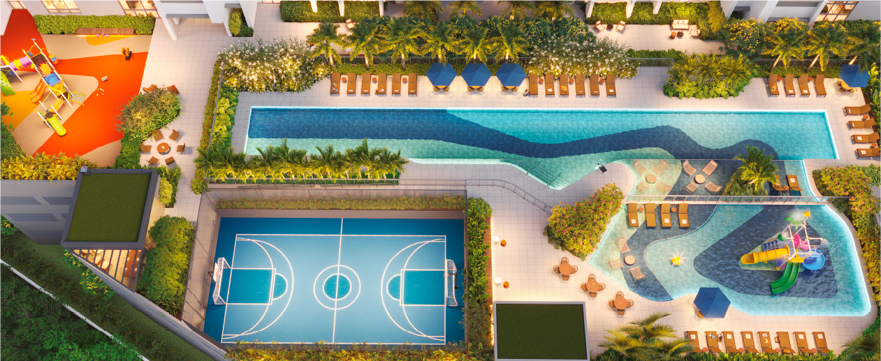 fachada e piscina